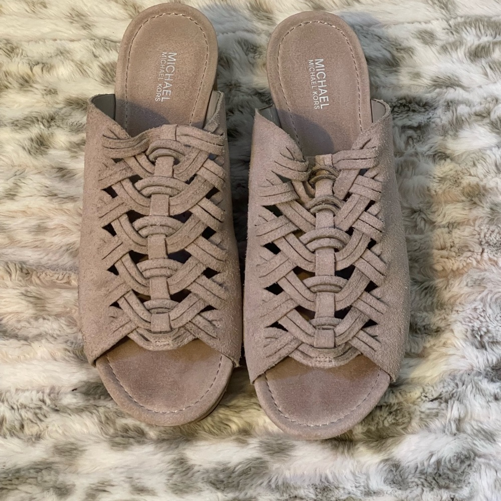 Michael Kors Leather Clogs Sz 10M